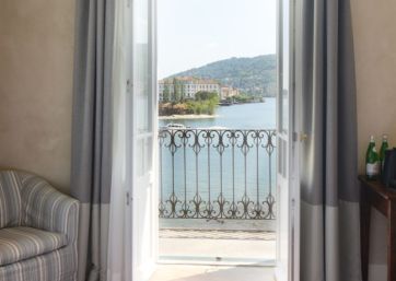 Rooms overlooking the Lake Maggiore